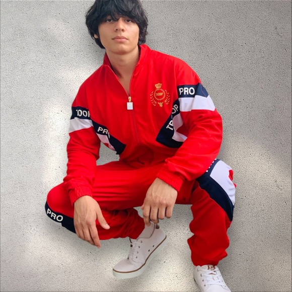 Troop | Pants | Mens Troop Red White Navy Tracksuit Nwt | Poshmark